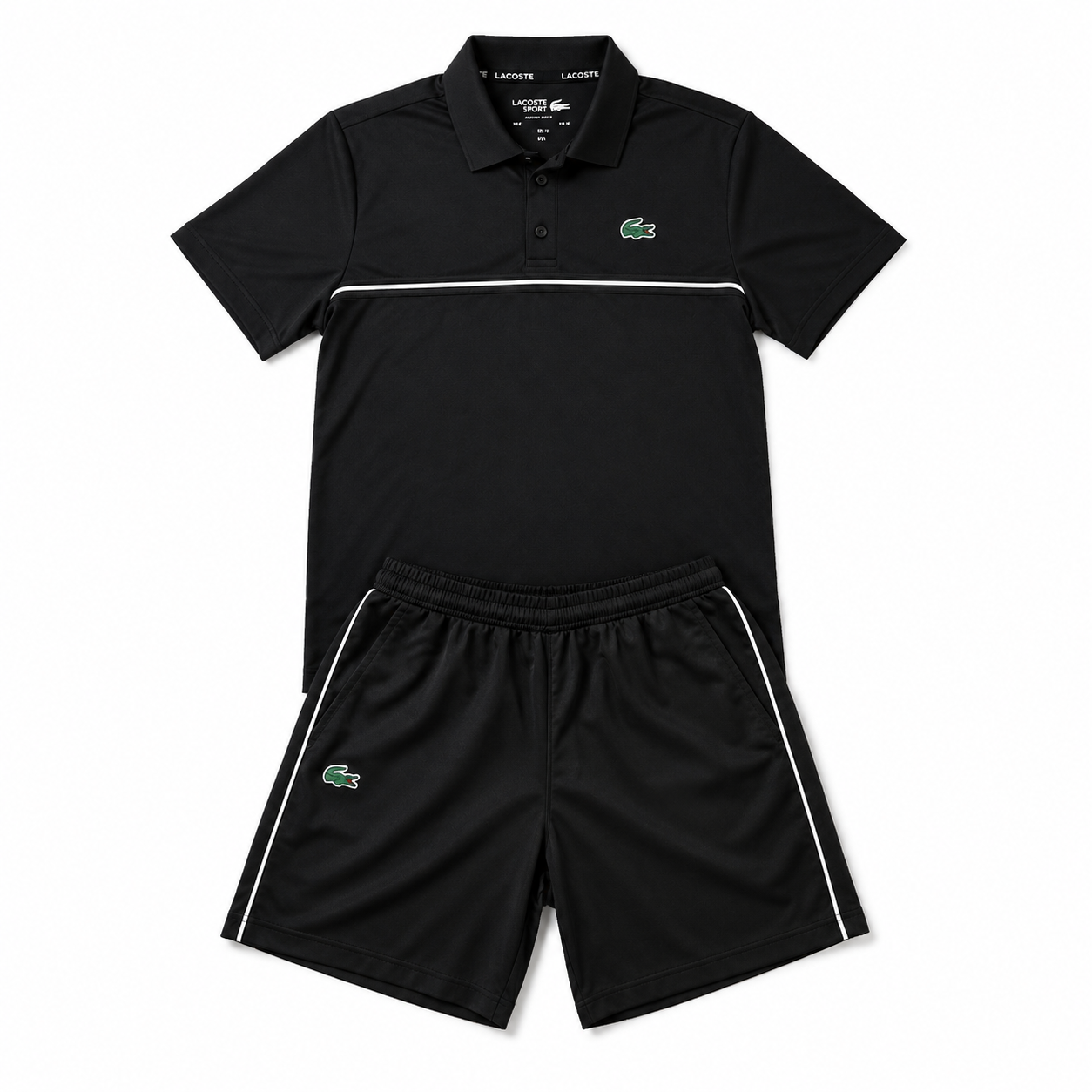 Ensemble Polo Short Lacoste Noir
